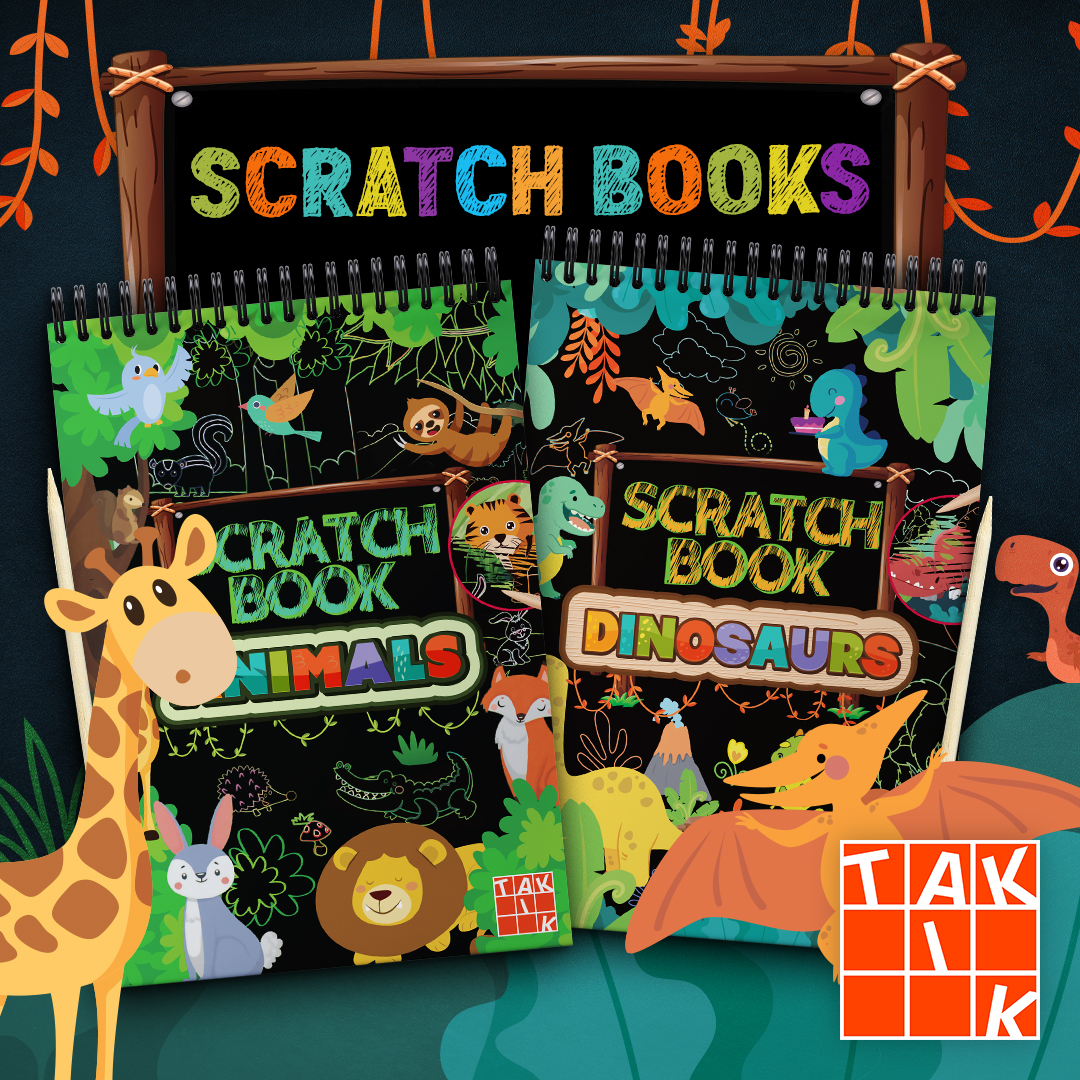 Doprajte deťom nevídaný umelecký zážitok vďaka vyškrabávaniu - zoznámte sa s edíciou SCRATCH BOOKS!