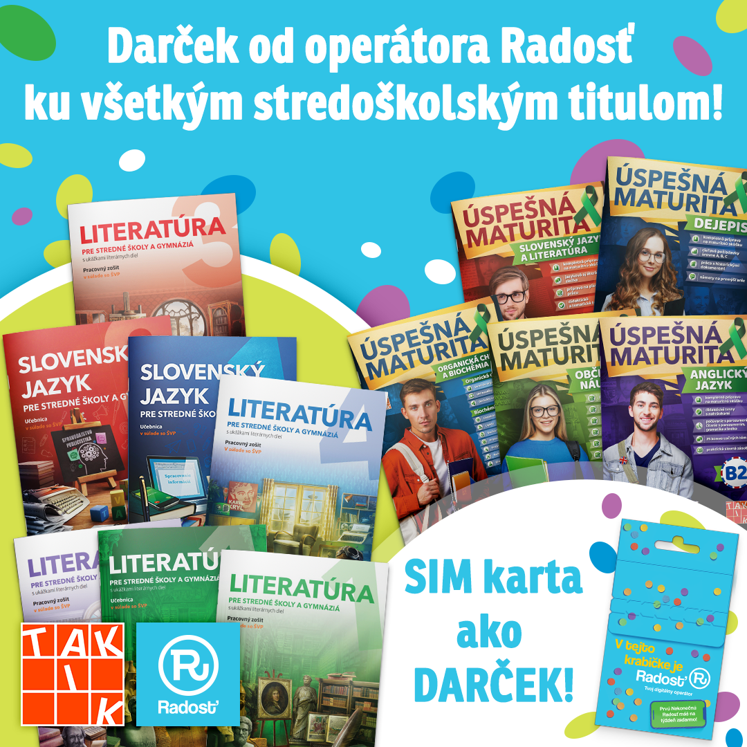 Odmena za váš nákup - SIM karta Radosť s nekonečnými dátami, volaniami aj správami prvý týždeň zadarmo