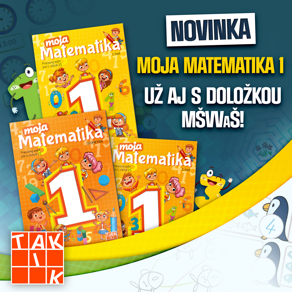 Novinka Moja matematika 1 už aj s doložkou MŠVVaŠ!