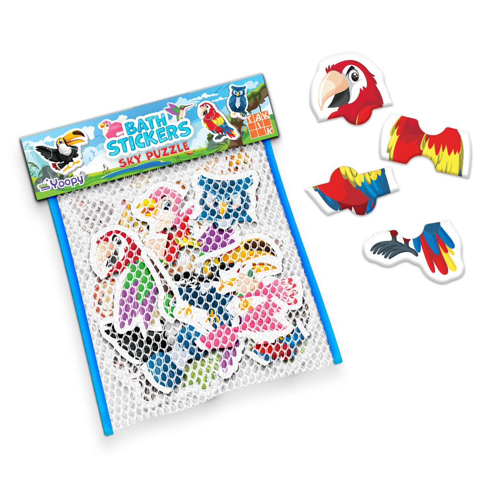 Nálepky do vane - Puzzle vtáčiky Nálepky do vane - Puzzle vtáčiky