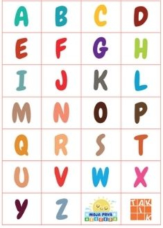 Nálepky abeceda