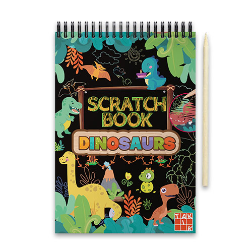 Scratch book - Dinosaury