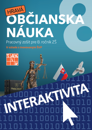 Interaktívny zošit Hravá Občianska náuka 8 (na 1 rok)